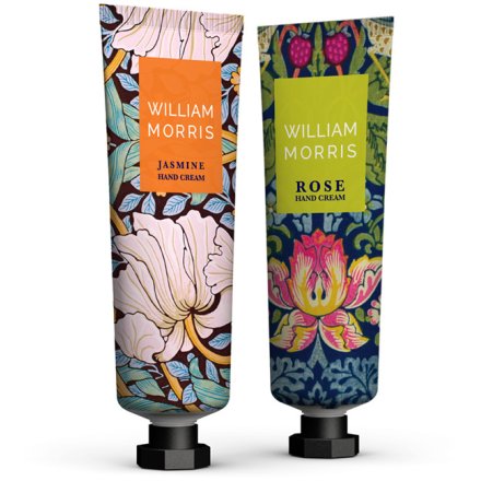 William Morris 5ml Hand Cream with Rose or Jasmine Fragrance
