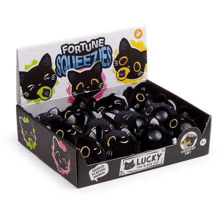 Discover delightful and mysterious answers with this charming black cat plush fortune teller