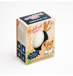 A delightful Highland cow hatchling egg perfect for inspiring imaginative and educational play