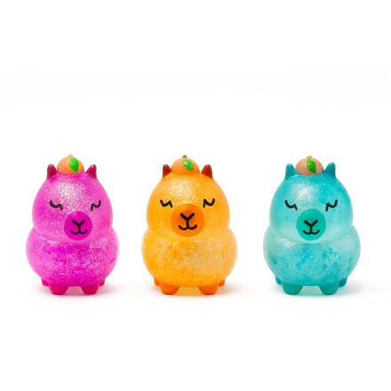 3/A Maltose Squeezy Glitter Capybara Stress Toy