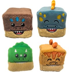 Cutely squishy dinosaur plush toy for gentle squeezing and stress relief.
