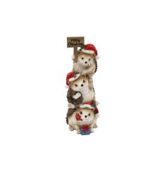 Charming stacked hedgehogs bring a touch of woodland whimsy to your home