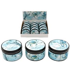 A charming small candle inspired by the sea, perfect for evoking a tranquil maritime atmosphere