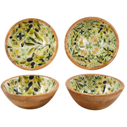 17.5cm Casa Oliva Enamel Bowl, 2/A 