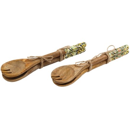 2/A Casa Oliva Salad Servers Set of 2