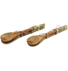 2/A Casa Oliva Salad Servers Set of 2