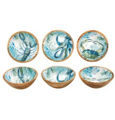 A beautifully crafted bowl inspired by the sea, perfect for serving or decorative use.