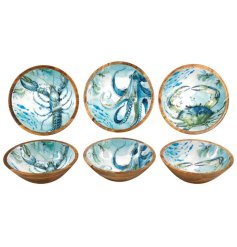 A stunning bowl inspired by the ocean's beauty with vibrant marine life designs