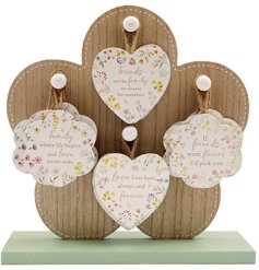 Charming hanging decors with spring-inspired sentiments to brighten your home or special occasion