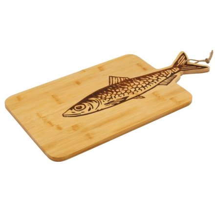 52cm Fish Bamboo Serving Board