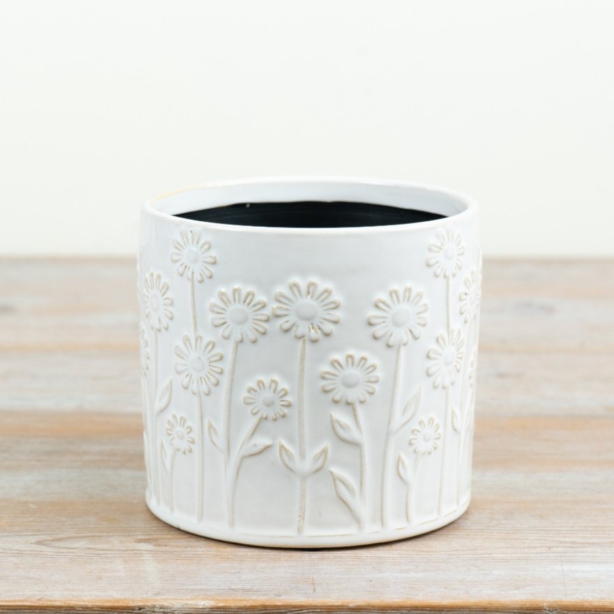 Daisy Flower Plant Pot, 13cm