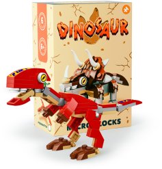 Construct your very own dinosaur with this simple Micro Blox set designed for children aged 6 and above