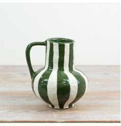 a bold, hand-painted style candy stripes instantly elevate minimal or monochrome spaces.