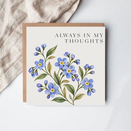 Always In My Thoughts Card, 15cm 