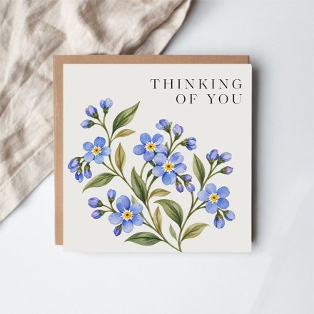 Thinking Of You Greeting Card, 15cm 