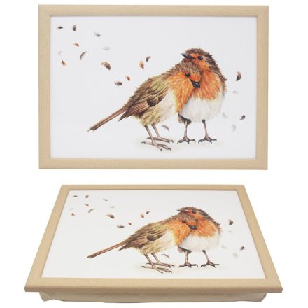 Robin Love Birds Lap Tray, 44cm 