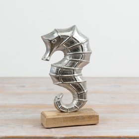 elegant seahorse ornament with a modern coastal vibe