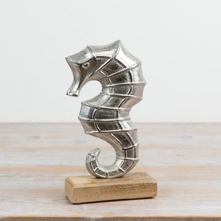 Sea Horse On Base, 22cm 