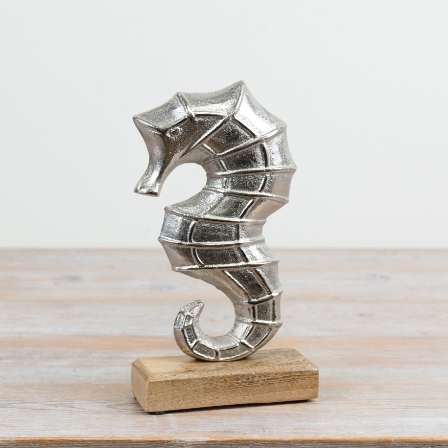 22cm Sea Horse On Base
