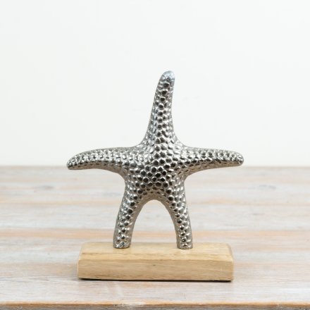 Aluminium Starfish Sculpture, 20cm 