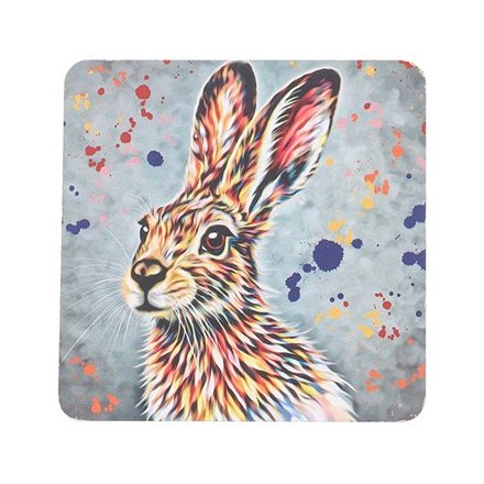 Hare Coaster, 10cm 